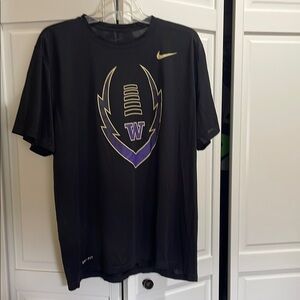 Nike Washington Husky Football Dri Dit t shirt